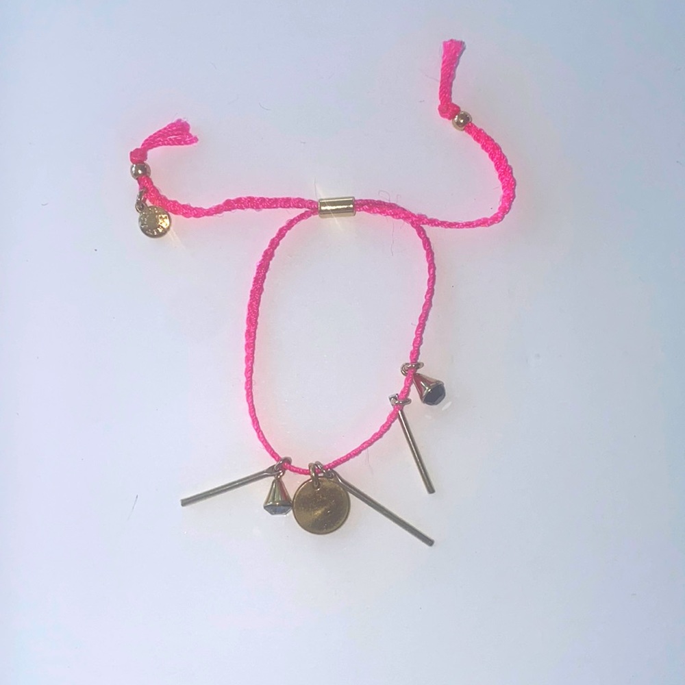 JCrew Pink bracelet with charms
